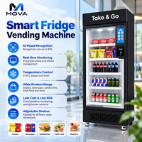 Distributeur automatique intelligent de boissons réfrigérées avec lecteur de cartes et surveillance à distance pour le marché américain