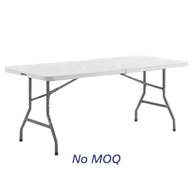 Wholesale Square Lightweight Long White Portable Outdoor Theme Party Plastic Folding Table
