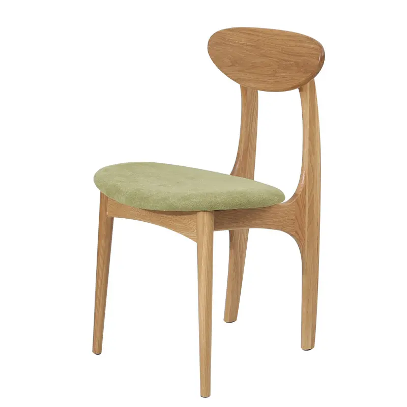 Chine bazhou langfang de haute qualité en bois table à manger chaises en bois massif chaise de salle à manger en bois de chêne chaise pour adulte en gros