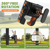 Support magnétique pour téléphone de voiturette de golf, fixation magnétique sécurisée N52, ajustement universel, compatible avec bureau et surfaces métalliques