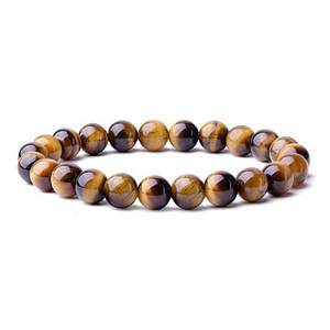 Bracciali all'Ingrosso con Charm in Agata Naturale da 8mm, Bracciale Elastico con <span class=keywords><strong>Pietre</strong></span> <span class=keywords><strong>Portafortuna</strong></span> per Uomo e Donna - Product Image 4
