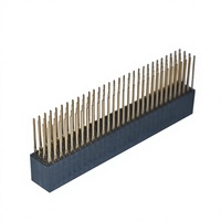 [Connecteur double rangée 254 mm] Terminal sans soudure en laiton RealRun 254 mm x 85 mm PC110 SMT pour l'électronique médicale (Noir/Argent)