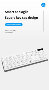 Manufacturer White Full <b>Keyboard</b> 104 Keys Big Size Silent Wired Typing <b>Keyboard</b> Arabic Typing Wired <b>Keyboard</b> - Product Image 5