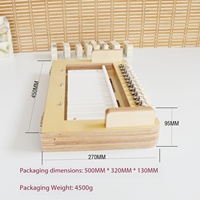 BOLIDE Planche à découper le savon en contreplaqué multicouche naturel robuste de 2,5 cm avec grille fixe, moule de découpe de barres de savon 30x10x12cm, bloc max. pour la fabrication de petits pains de savon