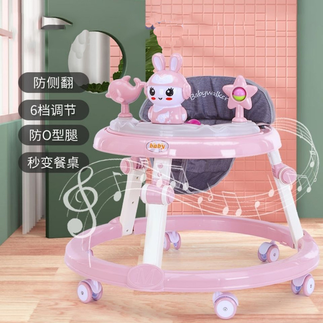 Baby Walker 5 Different Toys Table Easy Learned Walk Withbaby 6 - 18 Month Walkers Baby