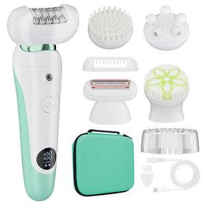 Rasoir pour femme 5-en-1, kit de toilettage étanche IPX7, épilateur corporel indolore avec pince à épiler anglaise pour usage domestique, vente en gros - Product Image 2