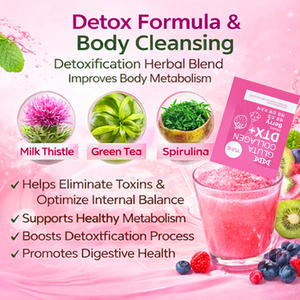 Großhandel Kostenlose Proben Hautaufhellungs- und Gewichtsreduktionsgetränk Glutathion-Kollagen-Pulver-Getränkemischung Beeren-Detox-Pulver - Product Image 4