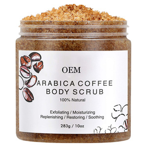 ODM/OEM 100% aceite <span class=keywords><strong>de</strong></span> coco Natural aceite <span class=keywords><strong>de</strong></span> almendra dulce café exfoliante cuerpo Etiqueta Privada - Product Image 2
