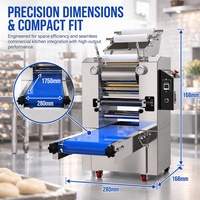 Machine à étaler la pâte commerciale, épaisseur réglable de 0,5 à 5 mm