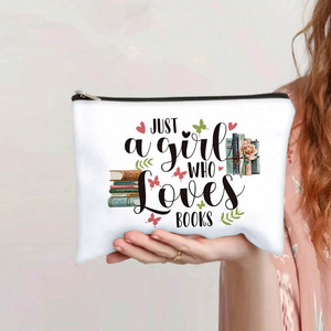 Bolsa <span class=keywords><strong>de</strong></span> Cosméticos Portátil <span class=keywords><strong>de</strong></span> Moda para Mujer, con Diseño <span class=keywords><strong>de</strong></span> Letras 'Just a Girl', Bolsa <span class=keywords><strong>de</strong></span> Maquillaje con Cierre, para Regalo <span class=keywords><strong>de</strong></span> Cumpleaños - Product Image 1