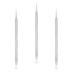 Professional beauty tool supplier Customized 4.7 Inch Stainless Steel Blackhead Extractor acne needle blackhead remover tools