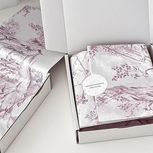 Pürüzsüz moda sarma için özel markalaşma ile saten doku kağıdı - Product Image 1