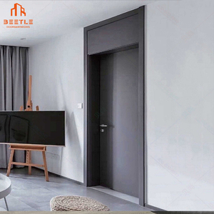 ตัวล็อกประตูห้องส้วมเดี่ยวแบบแขวนผนังลายไม้สีดำทำจากไฟเบอร์กลาสสำเร็จรูปดีไซน์ทันสมัย - Product Image 6