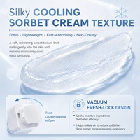 HALORINNA 50ml Krim Sorbet Perbaikan Menenangkan Ringan Melembapkan Menutrisi Penghalang Kulit Mempertahankan Kulit Sehat Alami Perawatan Kulit OEM