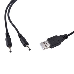 DC <strong>Plug</strong> 2 <strong>in</strong> 1 <strong>USB</strong> a to Dual DC 35*135 / DC 55*25 Cable Splitter Y Fast Charging Cable Power Cord - Product Image 3
