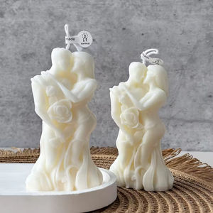 Bougie parfumée en forme de couple enlacé pour la Saint-Valentin, ornement créatif DIY, cadeau romantique, décoration de mariage, souvenir - Product Image 2