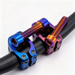 Titanium Alloy Motorcycle Bicycle Hexagon Socket Button Head Bolt Hexagon Head Screw Blueing Full Size Customization - Product Image 1