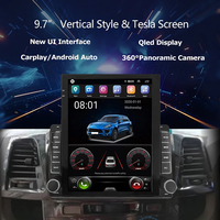 Autoradio Android 9.7 ''pouces pour Toyota Fortuner Hilux 2007-2015 GPS Tesla écran Vertical Navigation multimédia Auto Carplay