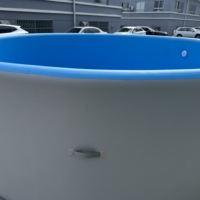 InflaToGo PVC 15cm Dick CE-Zertifiziert Platzsparend Verpackbar Tragbarer Aufblasbarer Swimmingpool für Reduzierte Logistikkosten B2B