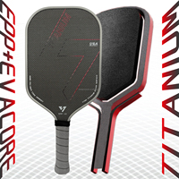 Nouvelle Raquette de Pickleball 2026 en EVA et EPP avec Noyau en Mousse Intégrale, Fil de Titane Argenté, Fibre de Carbone à Haute Adhérence pour Spin