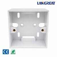 Boîtier vide 86x86mm en PVC ignifuge pour montage mural, boîte de jonction pour plaque frontale RJ45 Keystone