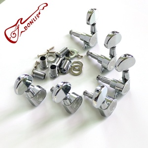 مجموعة رؤوس آلات الجيتار دونليس MH103، مفاتيح ضبط كروم مغلقة للجيتارات الصوتية والكهربائية - Product Image 3