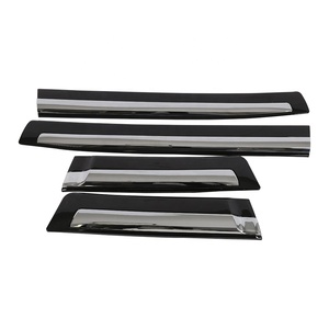 Bandes de moulage argentées garniture latérale moulure de porte latérale chromée bande de grattage de porte décorative pour <span class=keywords><strong>Toyoyta</strong></span> Land Cruiser - Product Image 3
