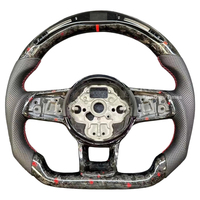 Volant en fibre de carbone pour Volkswagen W Golf 6 7 Gtd Tdi R vw up Amarok Eos Transporter T-roc Beetle Polo Gt tiguan R Line