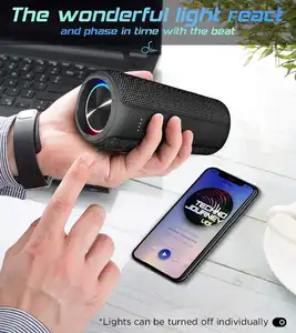 Online Shopping Ozzie E200ML Bass Speaker Audio 12w Enceinte Bluetooth Waterproof Music Bluetooth Portable BT LED Speaker