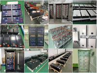Baterai penyimpanan energi rumah Matahari, rak Server Lifepo4 48V 51.2V 100AH 150Ah 200ah dengan BMS 5kWh 7,2 kWh 10kWh