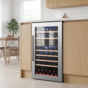 NE-422-12 Triple Zone 62 Bottles 220L Compressor Wine Cooler Built in <b>Kitchen</b> Wine <b>Storage</b> Cabinet - Product Image 2