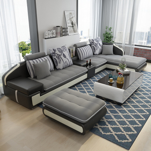 Đơn giản chỉ cần Linen bông vải lớn <span class=keywords><strong>sofa</strong></span> de canto thiết kế hiện đại màu đen phòng khách <span class=keywords><strong>sofa</strong></span> quá khổ cắt góc <span class=keywords><strong>sofa</strong></span> Set - Product Image 4
