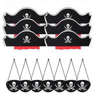 2025 haute qualité Cosplay fête scène accessoire Pirate épées gonflables Pirate chapeaux Pirate yeux patchs