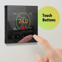 Termostato Programable con Botón Táctil para Calefacción por Suelo Radiante, Control Remoto Tuya Smart Life