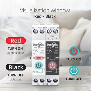 WIFIスマートスイッチ回路ブレーカ63A 1Pパワーメータリングタイマーリレー,スマートホーム用漏れ防止 - Product Image 6