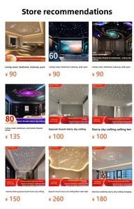 Bầu trời đầy sao led tấm thạch cao Trần Bảng điều khiển cho trang trí nội thất cho phòng khách nghe nhìn phòng Bar Câu lạc bộ đầy đủ sợi quang Sao - Product Image 5