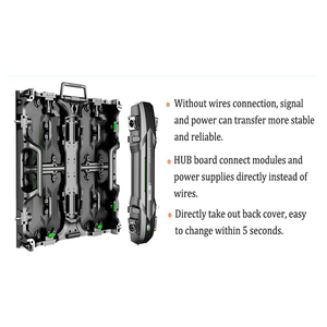 임대 LED 디스플레이 무선 야외 P2.9 P3.9 무대 이벤트 배경을 위한 하드 허브 디자인 IP65 비디오 월 - Product Image 3