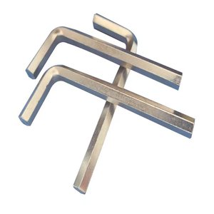 Lot de dix mille clés Allen hexagonales en acier 45, finition chromée, outils de bricolage - Product Image 1
