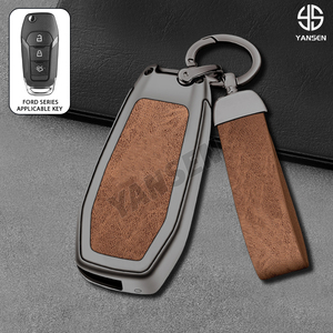 Per Ford Figo 2017 Mondeo 5 Ecosport <span class=keywords><strong>Puma</strong></span> 2020 Fiesta Mk8 Everest Ranger 3 pulsante TPU custodia chiave per auto a distanza custodia portachiavi - Product Image 4
