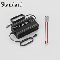 Chargeur de batterie LiFePO4 29,2 V (24 V) 20 A, charge rapide, activation de la batterie à 0 V, haute efficacité pour batterie LIPO 24 V 100 Ah 200 Ah