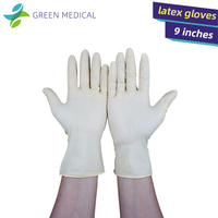 Gants d'examen en latex verts anti-coupures, jetables, sans poudre, non stériles, pour usage en laboratoire