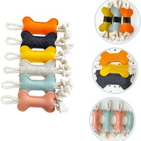Brosse à dents pour chien, jouet à mâcher en forme d'os résistant aux morsures, pour le nettoyage dentaire et la stimulation des dents des animaux de compagnie