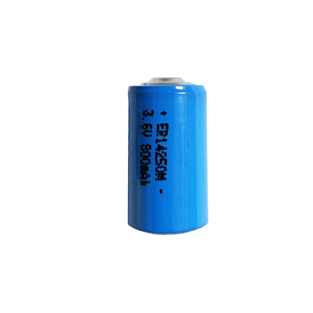 ER14250M Primary Lithium Battery 1/2AA 3.6V 800mAh Spiral Type Li-SOCI2 Non-rechargeable Cell