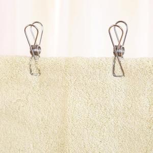 Pinces à linge en acier inoxydable, forme rectangulaire, antirouille, pour vêtements et buanderie - Product Image 2