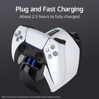 Manette YLW Brevetée de Dernière Génération PS5 Double Commande avec Chargeur Rapide Portable et Recharge Sans Fil