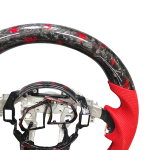 <span class=keywords><strong>Volant</strong></span> en fibre de carbone forgée rouge <span class=keywords><strong>pour</strong></span> la nouvelle Acura TLX, ajustement OEM, personnalisation disponible - Product Image 4