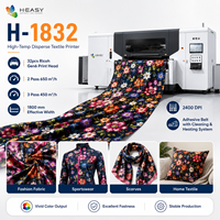 Imprimante textile numérique HEASY H-1832 grand format 1,8 m à bande transporteuse, à encre dispersée éco-responsable haute température, pour impression directe sur tissu et signalétique souple