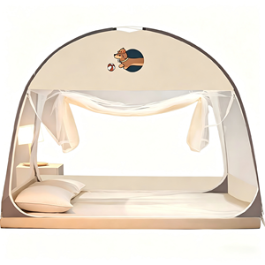 Moustiquaire en forme <span class=keywords><strong>de</strong></span> U sans installation pour chambre à coucher en été, moustiquaire et <span class=keywords><strong>tente</strong></span> <span class=keywords><strong>anti</strong></span>-moustiques pour bébé - Product Image 3