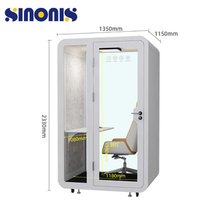 Cabine d'enregistrement insonorisée professionnelle Sinonis, salle acoustique vocale pour podcast, diffusion en direct et salle d'entraînement musical - Product Image 2