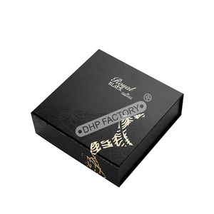 Black Magnetic <b>Foldable</b> Gift <b>Box</b> Spot UV Printing Custom Rigid Packaging with Insert for Bottle and Luxury Gifts - Product Image 5
